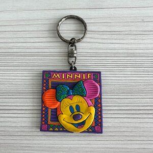Vintage Walt Disney World Animal Kingdom Minnie Mouse Keychain